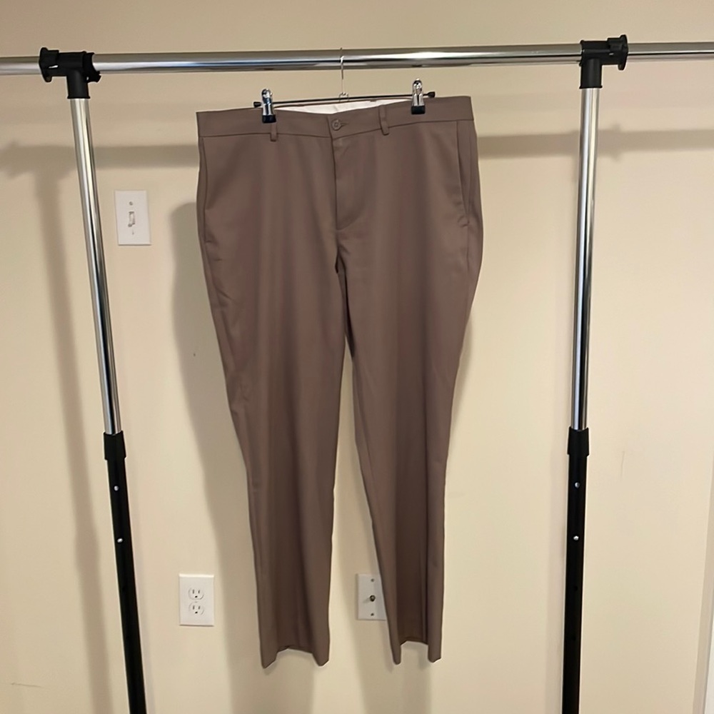 Apt. 9 Extra Slim Fit Tan Dress Pants 34/30